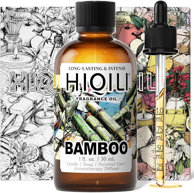 HIQILI Bamboo Fragrance Oil for Candle & Soap Making - 1 Fl Oz