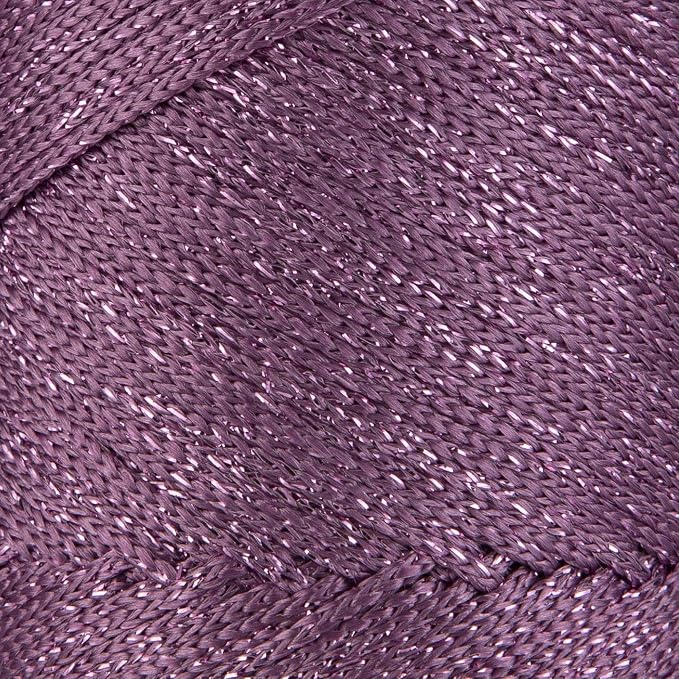 S Sensy 2mm -Premium Polypropylene Macrame Cord 10 Pack Purple Sparkle 252y