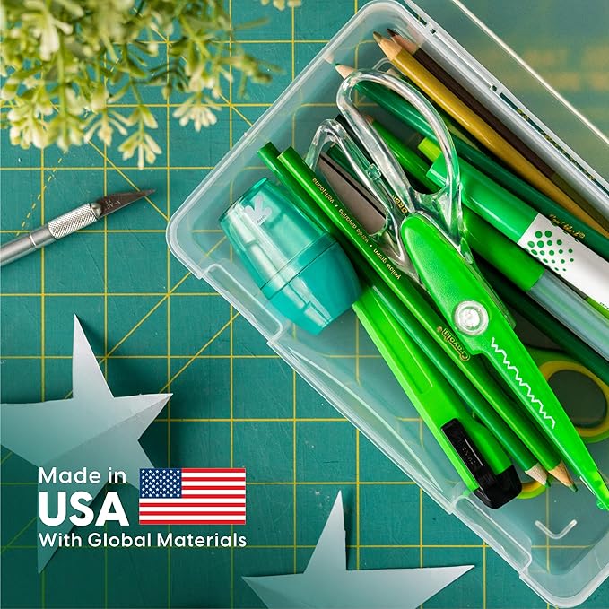 IRIS USA Photo Storage Cases |Made in USA| Fits 5"x7", (10-Pack) - Clear