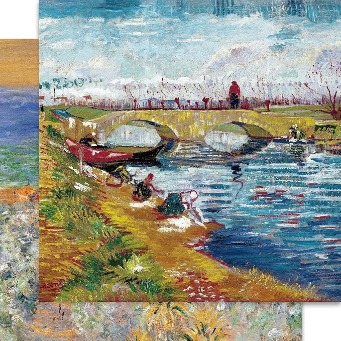 Origami Paper Kit 50 Sheets 6 Inch Square Double Sided Color 10 Vivid Colors for Hand Crafts Origami Paper Arts Creativity.Monet | 70GSM Colorful Paper,20 Different Pattern Origami Kit,DIY Hand Crafts,Arts Creativity,Easy to Fold,No-Fading.Monet