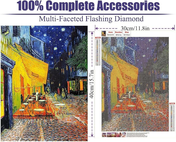 Van Gogh Cute Diamond Art Kits for Adults Diamond Painting Kit for Beginner