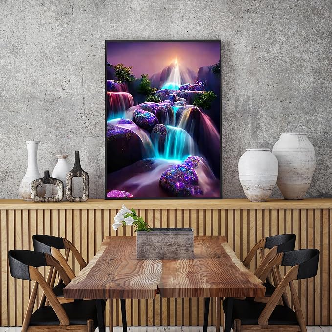 5D Diamond Painting Kits for Adults, Waterfall Diamond Art Kits for Adults