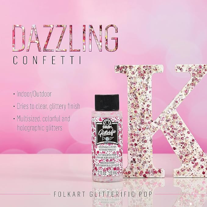 FolkArt Best of Pinks Acrylic Craft Paint Set Featuring 5 Premium Pink Paint Formulas, 96424
