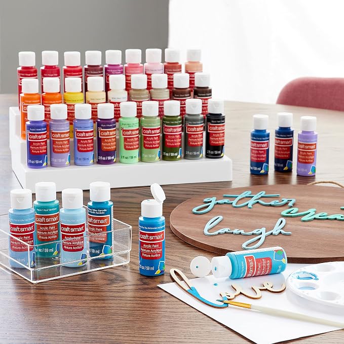 Craft Smart 36 Assorted Acrylic Paint Set - Non-Toxic Paint For Drawing, Painting, Art & Crafts Supplies - 1 Pack