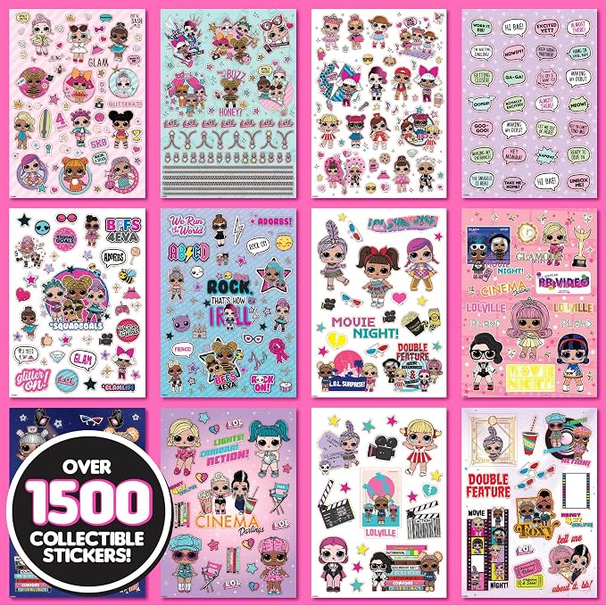 Horizon Group USA Sticker Book, L.O.L. Surprise, 1500+ Stickers