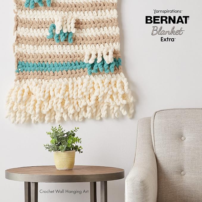 Bernat Blanket Extra Smoky Green Yarn - 2 Pack of 300g/10.5oz - Polyester - 7 Jumbo - 97 Yards - Knitting/Crochet