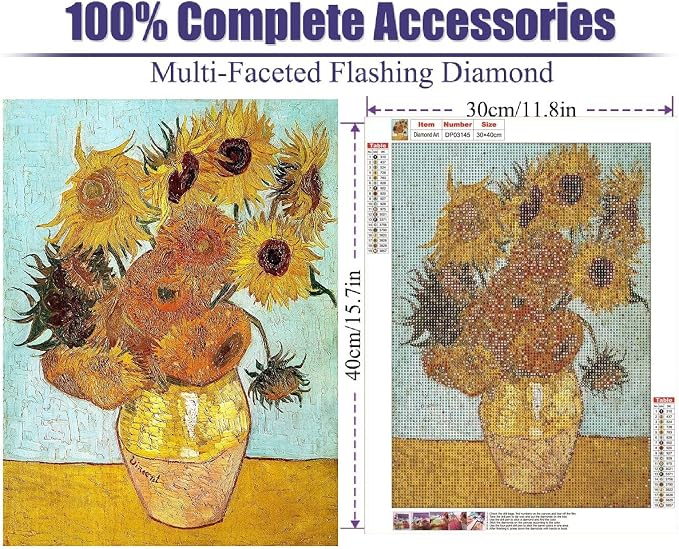 Van Gogh Cute Diamond Art Kits for Adults Diamond Painting Kit for Beginner