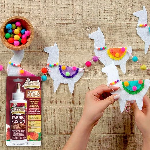 Aleene's Fabric Fusion Felt Adhesive, Instant Grab, Nontoxic, Dries Clear and Flexible, Strong Bond on Felt