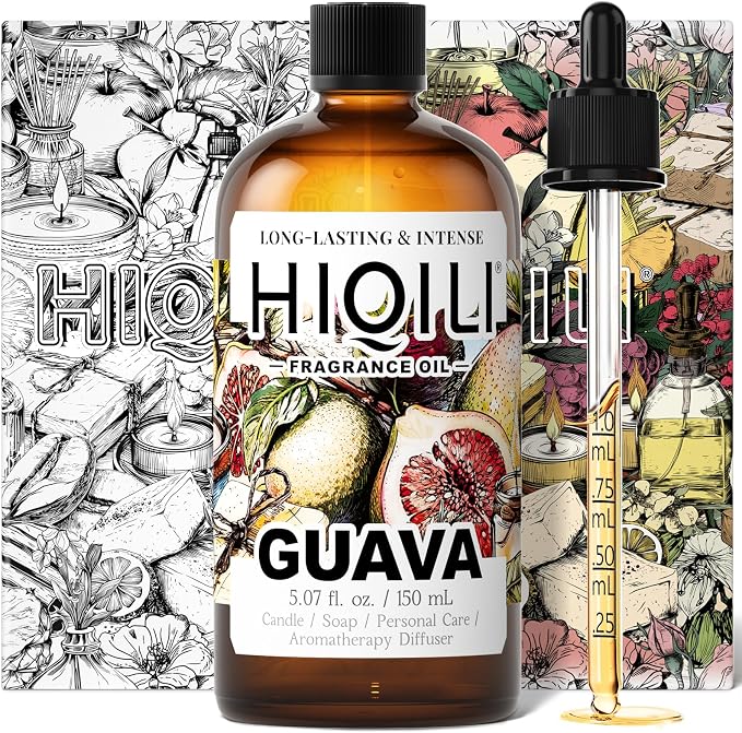 HIQILI Guava Fragrance Oil for Diffuser, Soap & Candle Making - 5.07 Fl Oz