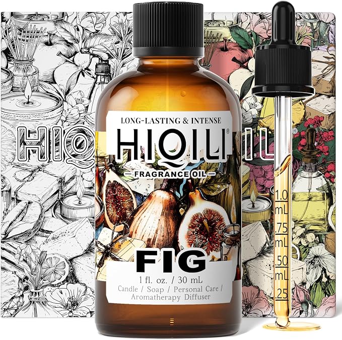 HIQILI Fig Fragrance Oil, DIY Perfume, Add to Bath & Body Products - 30ML