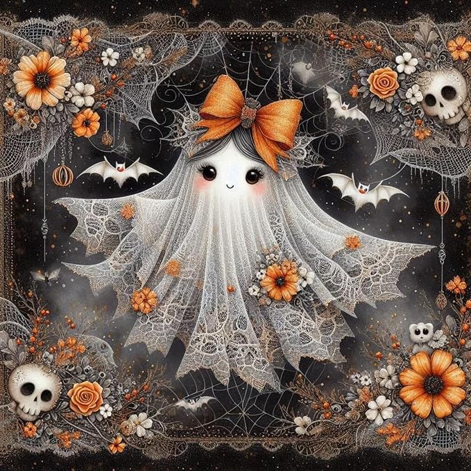 HHMATITS Halloween Diamond Art Kits for Adults 14X14IN