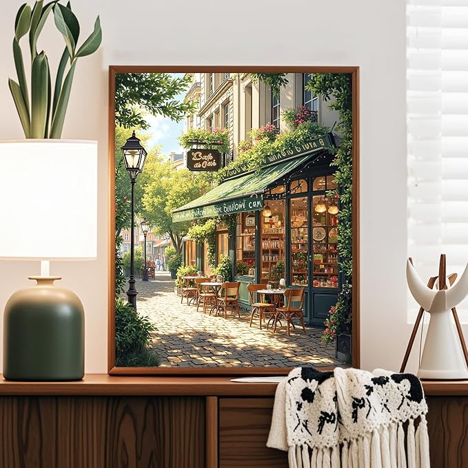 Yunruily 3 Pack Bookshop Adult Paint by Numbers - Paint by Number kit for Adults,Bookshop Paint by Number Adult for Gifts Home Wall Decor 12x16inch