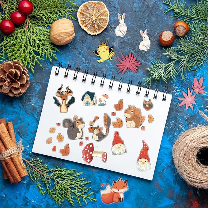 Christmas Pattern Scrapbook Paper, 6 Inch Card Production Supplies, 24 Sheets Single Sided Acid-Free Cardstock Greeting Card, Handmade Gift Journaling Craft Kits (N-style)