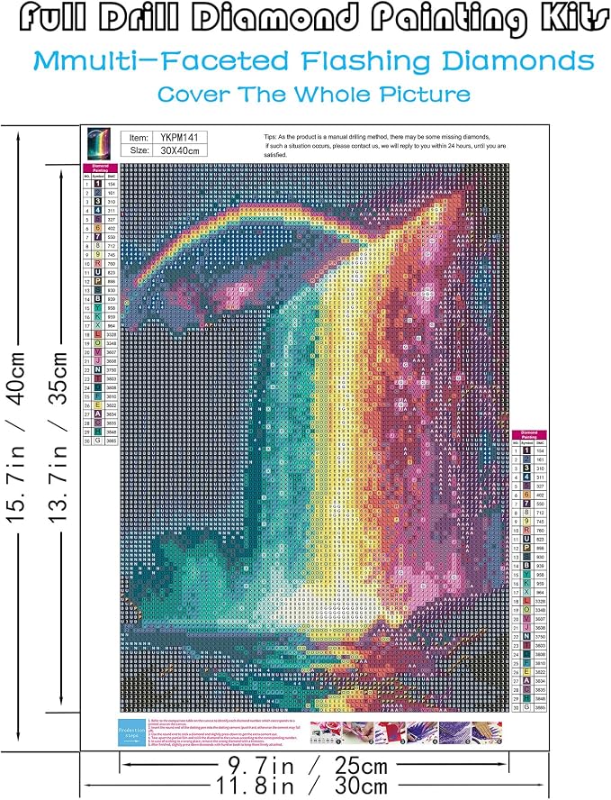 Waterfall Diamond Art Kits for Adults, 5D Diamond Painting Kits for Adults
