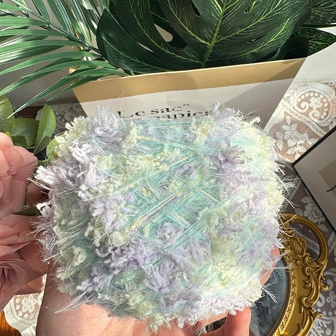 Artisanal Yarn Fancy Yarn Multifiber Blended Yarn Novelty Colorful Soft