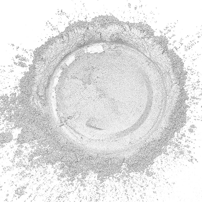 NTWJNJY Pearl White Mica Powder, Natural Shimmer Mica Powder | for Epoxy Resin/Candle/Soap/Lip Gloss/Slime/Bath Bombs/Quicksand/Car paint pigments.Candle Dye,Soap Making Dye(50g/1.7oz)