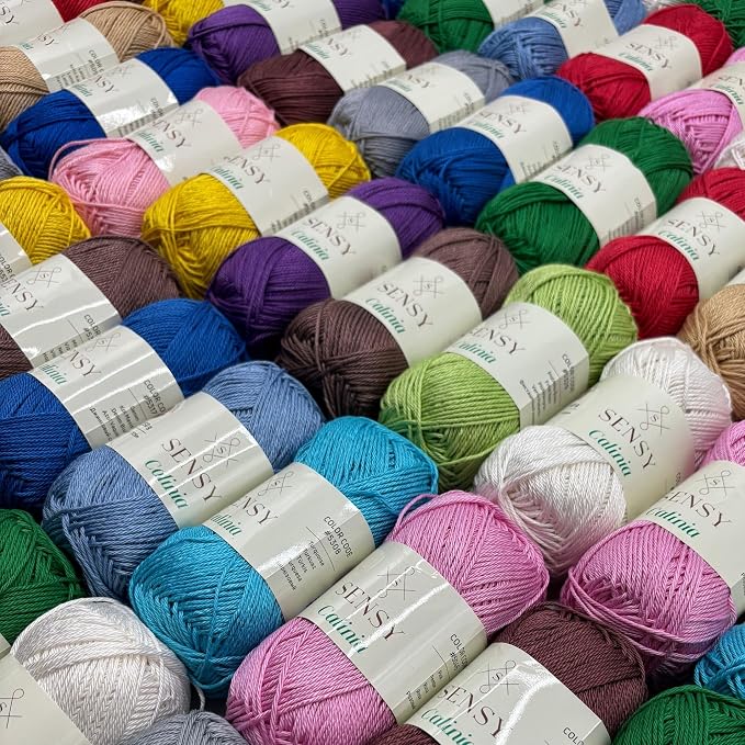 S Sensy Calinia-Mercerized Giza Cotton Amigurumi #2 Fine Yarn Brown 131yds