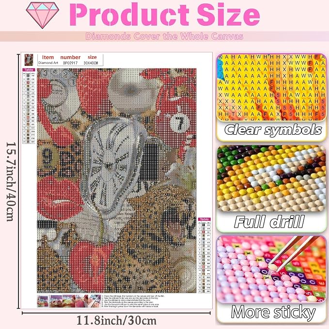 Girly Retro Diamond Art Kits for Adults Diamond Painting Kit for Adult