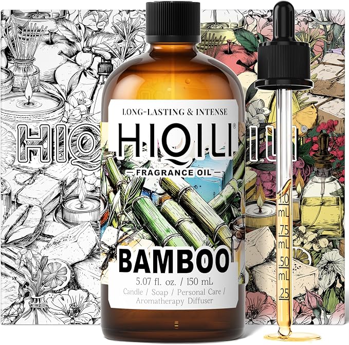 HIQILI Bamboo Fragrance Oil for Candle & Soap Making - 5.07 Fl Oz