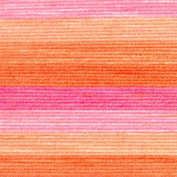 Lion Brand Yarn, Mandala Ombré Yarn, Serene, Pink Multicolor, 1 Pack | Variegated Yarn for Crochet, Knit, Crafts, Soft, Acrylic Fiber for Blankets, Worsted Weight Sweaters, Colorful Shawls