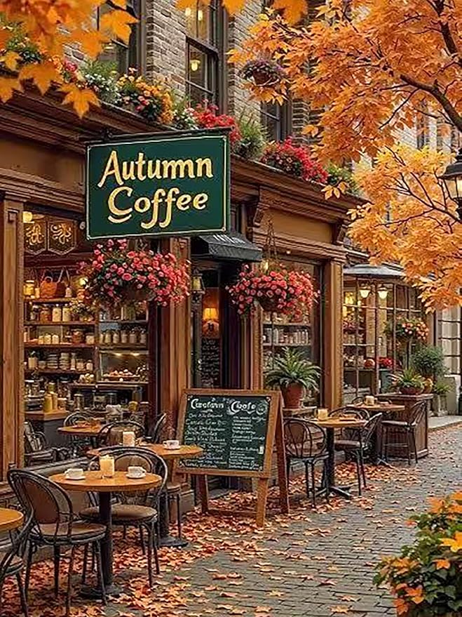 ijbnhd Autumn Diamond Art Kits for Adults Diamond Painting Kits 12x16in