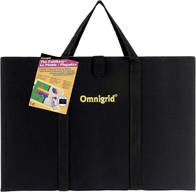 Dritz Omnigrid Fold-Away Cutting & Pressing Station, 13' x 19', Black