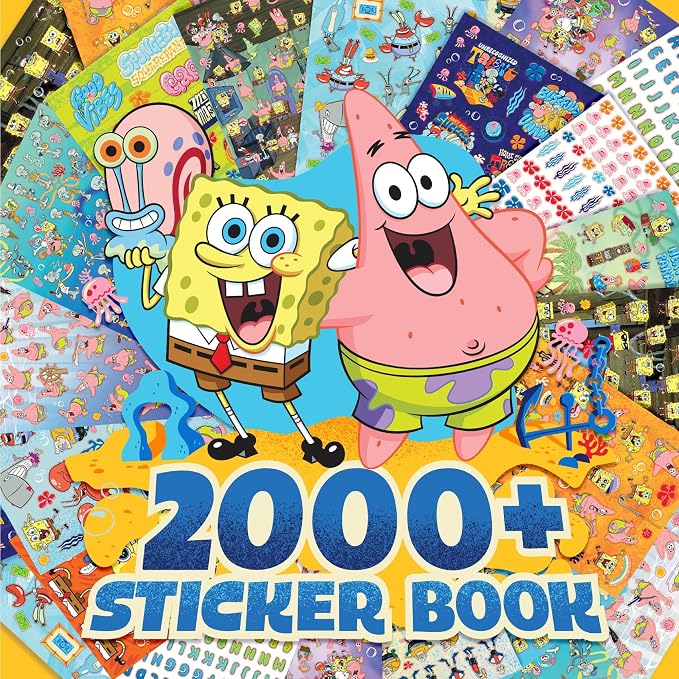 Horizon Group USA Sticker Book, Spongebob Squarepants, 2000+ Stickers