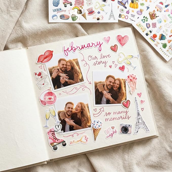 Aesthetic Monthly Planner Stickers - Holiday Sticker Set for Your Calendar