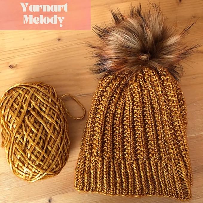 YarnArt Melody Variegated Chainette – Metallic Sheen Fiber for Knitting, Crochet & Embroidery, 100g (3.5 oz) Skein, 230m (251 yd), Premium Blend of 70% Polyamide 21% Acrylic 9% Wool (900)