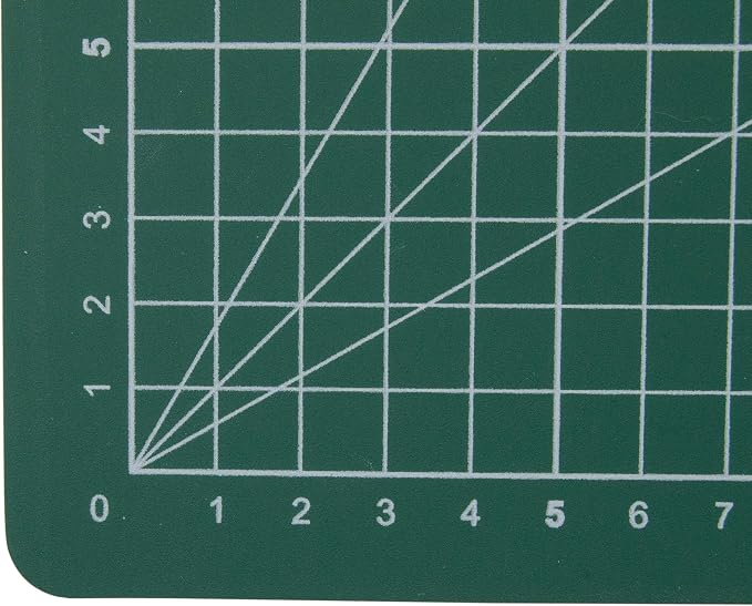 ELECTRONIX EXPRESS 15 Pack Metric Self-Healing Cutting Mat 45cm x 30cm (17.71" x 11.81") with Grid Lines 40cm x 25cm, Green, 3mm Thick