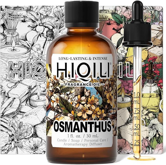 HIQILI Osmanthus Fragrance Oil for Diffuser, Women Perfume Making - 1 Fl Oz