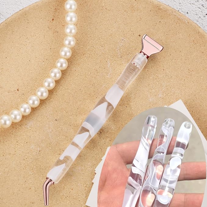 Heyseri Diamond Painting Pens, “Classic Wax Stylus” Diamond Art Pen, Gem Painting Tools Accessories, Gem Art Pen with Metal Tips for 5D Craft Nail