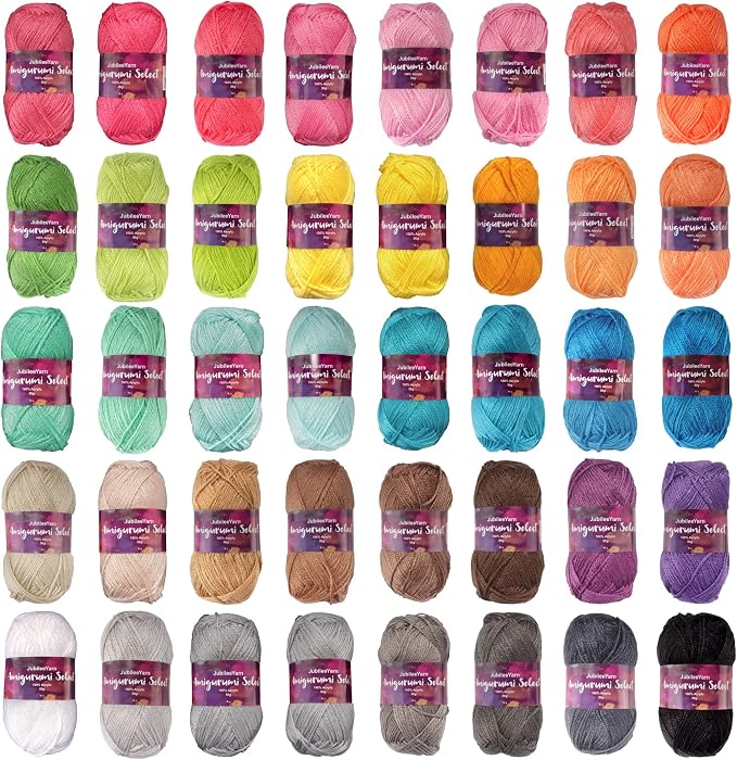 JubileeYarn Amigurumi Select Yarn - DK Acrylic - Every Color - 40 Skeins