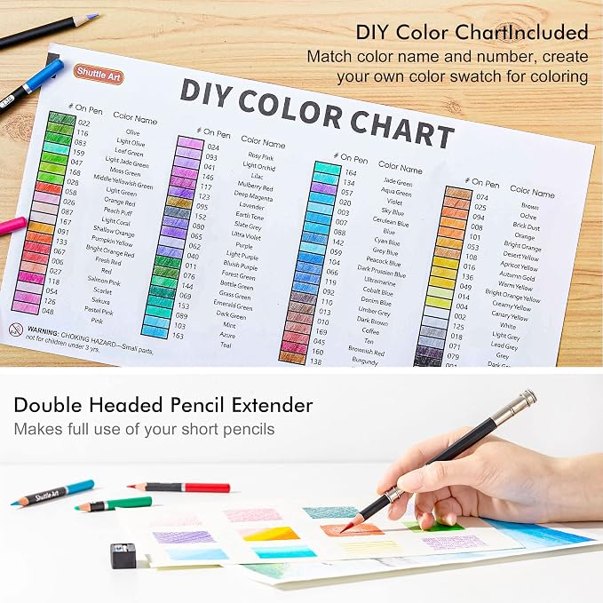 Shuttle Art 80 Colored Pencils for Adults, Soft Core Color Pencil, Drawing Supplies for Adults Kids Artists Beginners Drawing Coloring Sketching