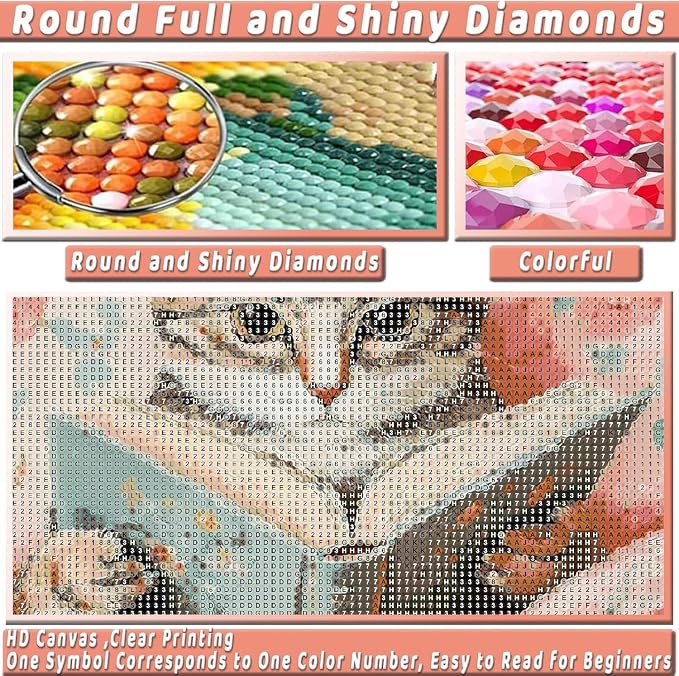 Black Cat Diamond Art Kits for Adults Diamond Painting Kit for Beginner