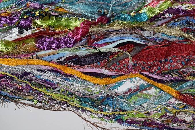 100 Yards Multi Fiber for Embellishments Assorted Novelty Yarn for Card Making, journals, Gift/Journal Tags, Knitting, Quilting, Tassels (100 Yards)