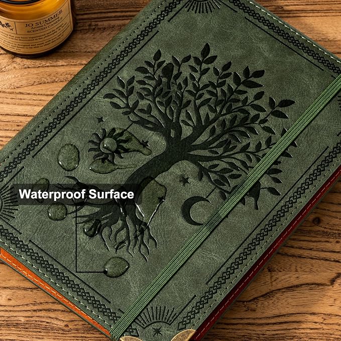 Ovesmusl 2 Pack PU Leather A5 Binder 6 Ring Refillable Journal Cover