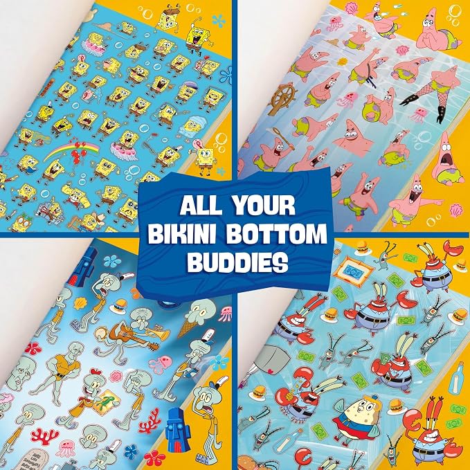 Horizon Group USA Sticker Book, Spongebob Squarepants, 2000+ Stickers