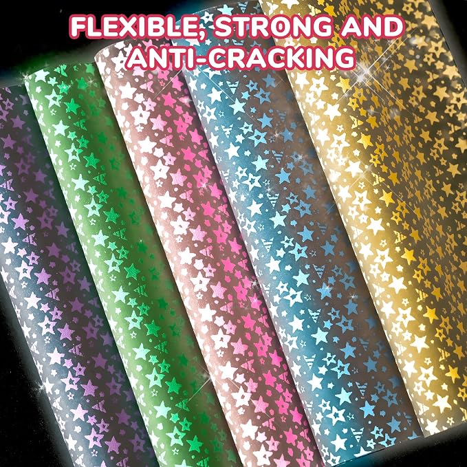 JoyCat Deep Glow in the Dark Origami Paper, 50 Sheets, 6x6 Inch | Deep luminous colors charge under light and glow in the dark for stars, night scenes, party decor and creative paper crafts.