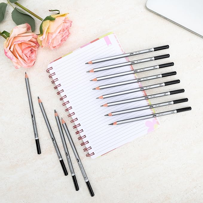Mr. Pen- Drawing Sketching Pencil Set, 24 Pack, Hardness Grades (12B-10H) | Artist Graphite Pencils for Sketching, Sketch Set for Artists, Shading & Art Projects, Sketching Supplies