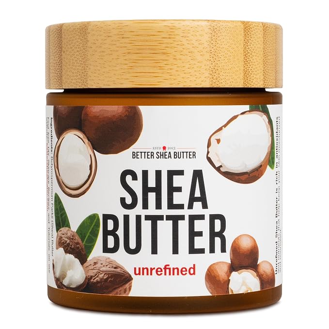 Raw Shea Butter – 100% Pure Unrefined African Shea Butter, 8 oz Jar
