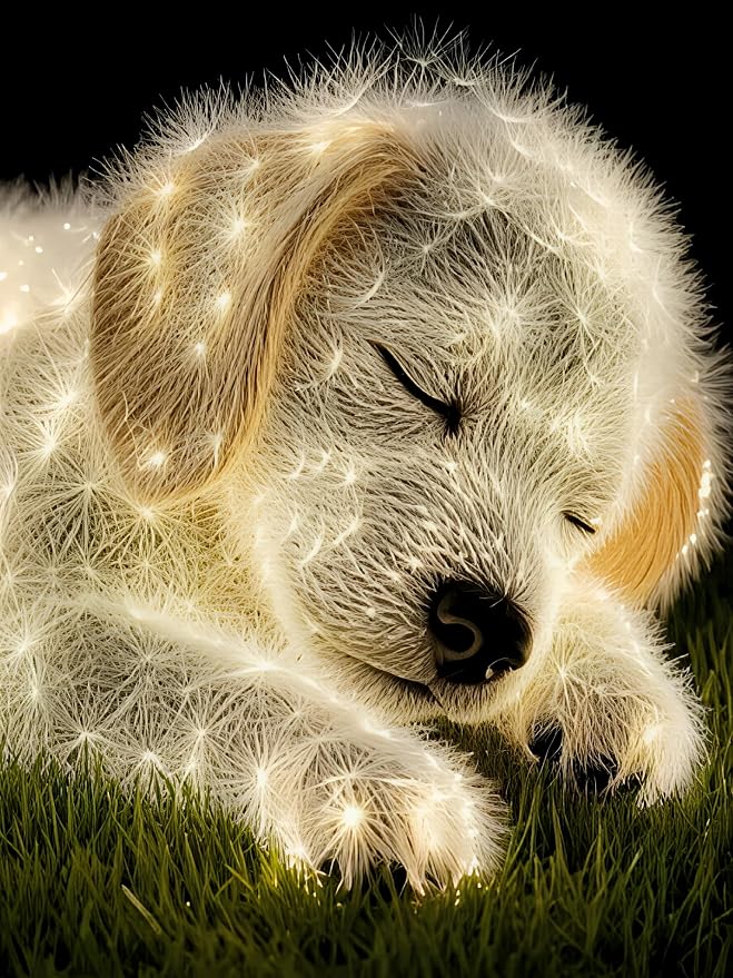 HHMATITS Dog Diamond Art Kits for Adults, Diamond Art Painting 12x16IN