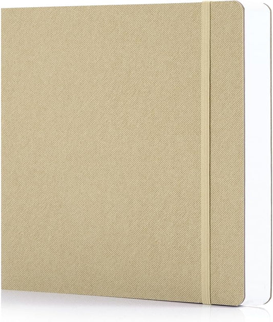 Hardcover Sketch Book, 8.3x8.3, 96 Sheets, Sketchbook for Drawing, Brown | Ideal Gift For Kids Adults,200GSM Watercolor Heavyweight Lay-Flat Art Journal,Drawing pad for Adults