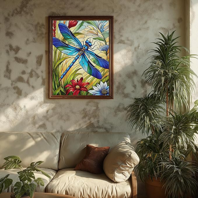 Dragonfly Paint by Numbers Kit for Adults, Adult Paint by Number Kits 16x20