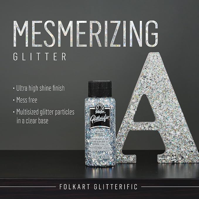 FolkArt Best of Silvers Acrylic Craft Paint Set Featuring 5 Premium Silver Paint Formulas, 96423