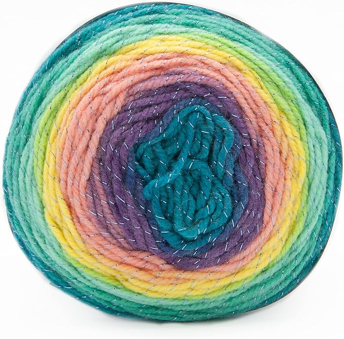 (3 Pack) Lion Brand Yarn Mandala Sparkle Yarn, Serpens