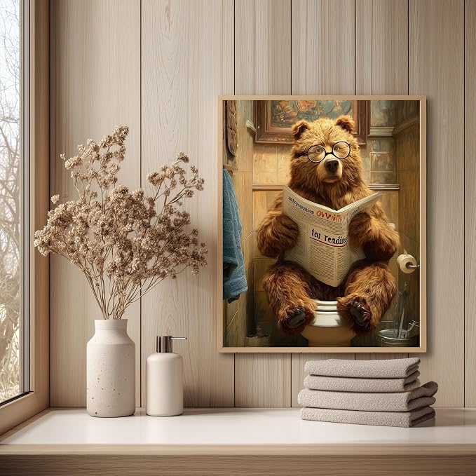 Reivworl Bear Paint by Numbers Kit for Adults Beginner 16×20 inch