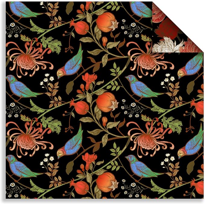 Origami Paper Kit 100 Sheets, 6x6 Inch Double Sided 40 Vivid Colored Paper | 70GSM Colorful Paper,40 Different Pattern Origami Kit,DIY Hand Crafts,Arts Creativity,Easy to Fold,No-Fading.Macaroon Flower