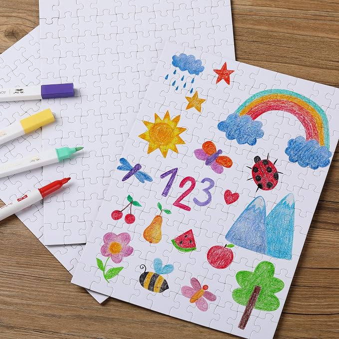 Mr. Pen- Blank Puzzle, 40 Pack, 120 Pieces/Pack, 12.3" x 8.7"