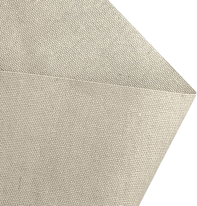 10oz Heavy Duty Cotton Canvas Fabric 60" x 40", Thick Cotton Duck Cloth for Painting, Sewing, Crafts, Tote Bags, Embroidery, Home Decor, Drop Cloth (Beige)
